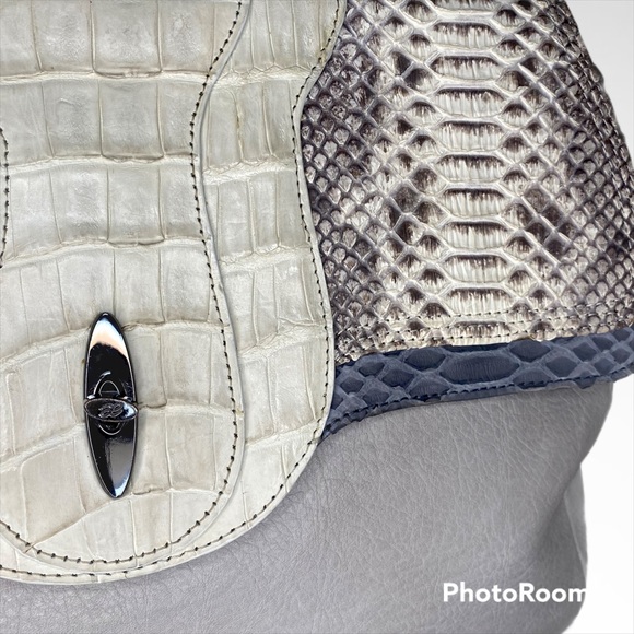 Khirma Eliazov Oxy Python & Leather Bag - Picture 2 of 14